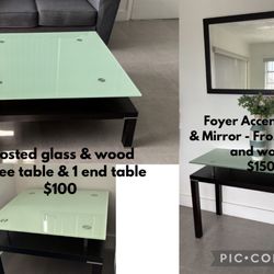 Coffee Table, End Table And Foyer Table