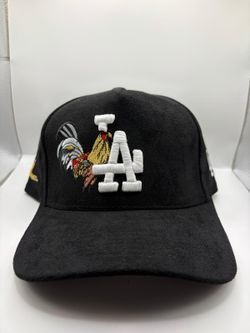 LA Rooster Hat. Brand new Hats. Cachuchas y Gorras nuevas. Western, truckers, and sports hats. Located in HESPERIA. INVENTORY 1
