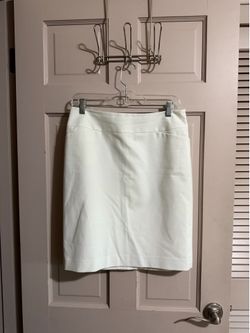 Women’s Halogen White Skirt Size 8P 8 Petite Pencil Skirt