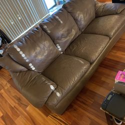 Leather Couch Set (4 Piece Set)