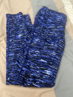 Size Small Blue And Black Athletic Leggings 
