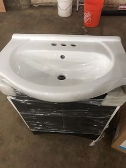 brand new vanity  with top  (expresso color)