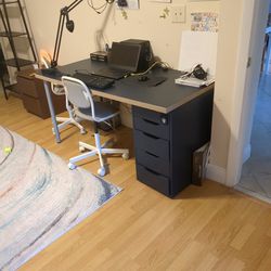 Ikea Desk With Drawer (Read Desc)