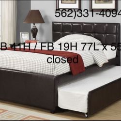 👉🏽 Full/Twin Trundle New Beds With Both Mattresses Included 