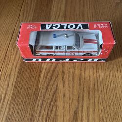 Vintage Volga Ambulance 1:41 Diecast NIB From Russia