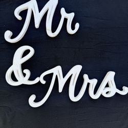 Rustic Wooden Mr. & Mrs. Sign