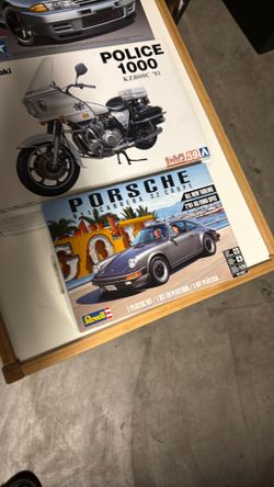 3 Model Kits - Tamiya Skyline R32 Nismo / Aoshima Police 1000 / Revell Porsche 911