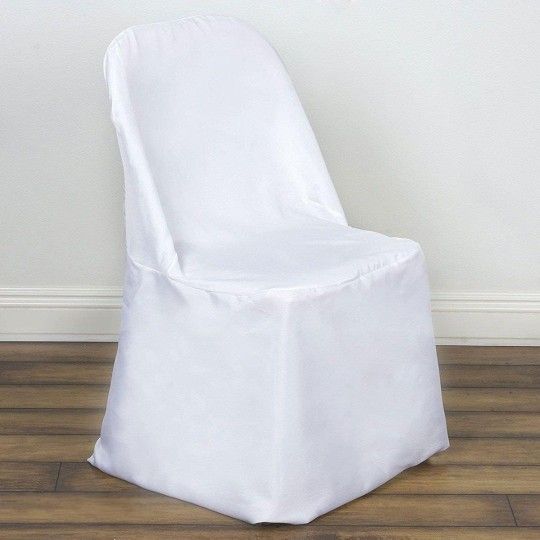 Folding Chair Covers Polyester Folding Chair Covers - 100 New Wedding Reception Banquet Party Restaurant - White