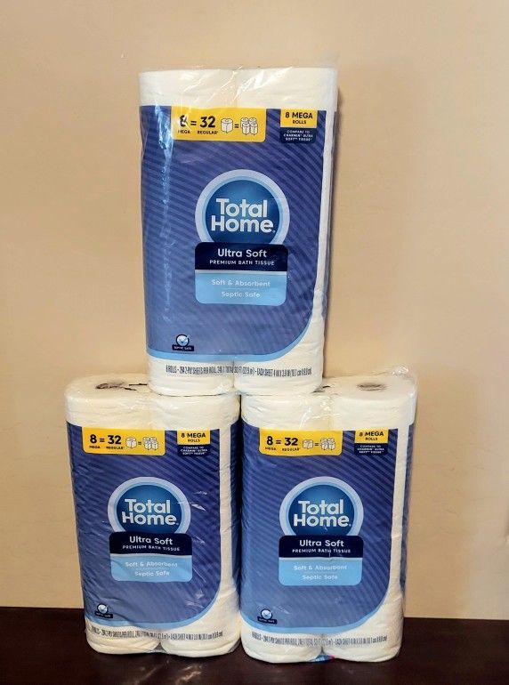 Ultra Soft Toilet Paper 8=32 rolls- 3 for $25- Pick up Ray and Higley 