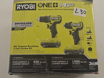NEW Ryobi ONE+ HP 18V Brushless 2-Tool Combo Kit - Compact Series