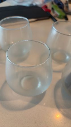 Four Glass Candle Holders