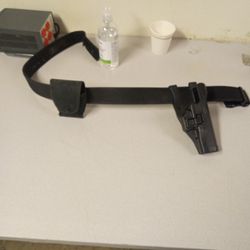 Gun Holster With A Belt