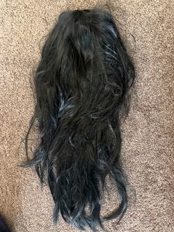 Long Black Wavy Wig – Halloween, Cosplay & Costume Accessory