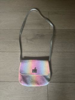 Glitter rainbow purse