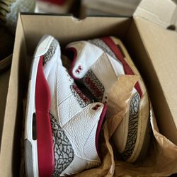 Jordan 3’s  “ Cardinal Reds” 