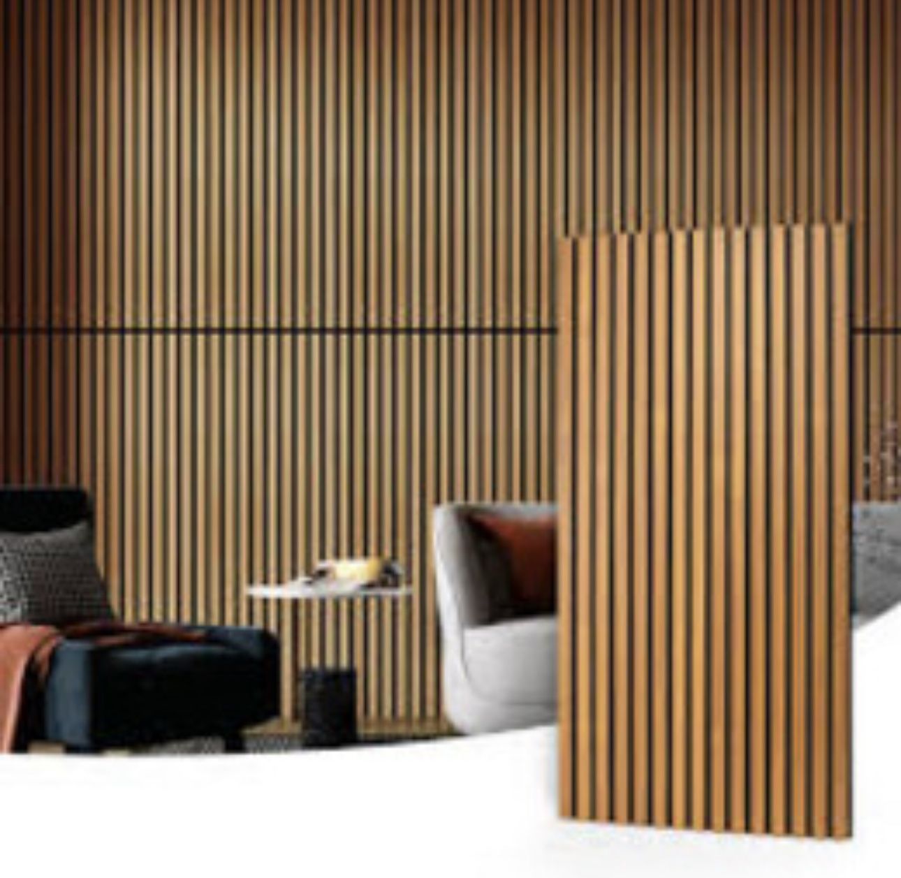 Art3d 4 Pack Wood Slat Acoustic Panels for Wall and Ceiling
