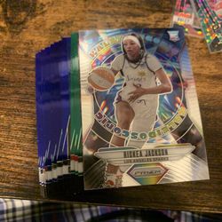Wnba Blue Velocity/ Green Prizm Cards 