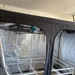 Complete Hydroponic Indoor Grow Setup With 8x4 Tent And Two Grow Lights