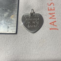 James Avery You Are Always In My Heart Charm