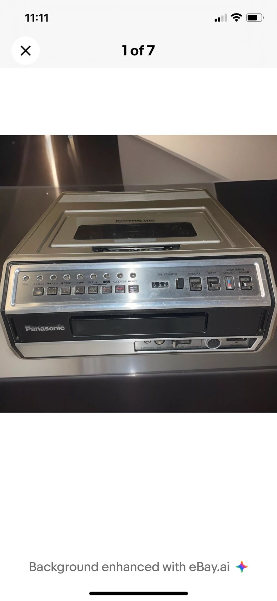Panasonic VHS OMNIVISION IV ModelNo. PV-2200 Working Condition But Needs Battery