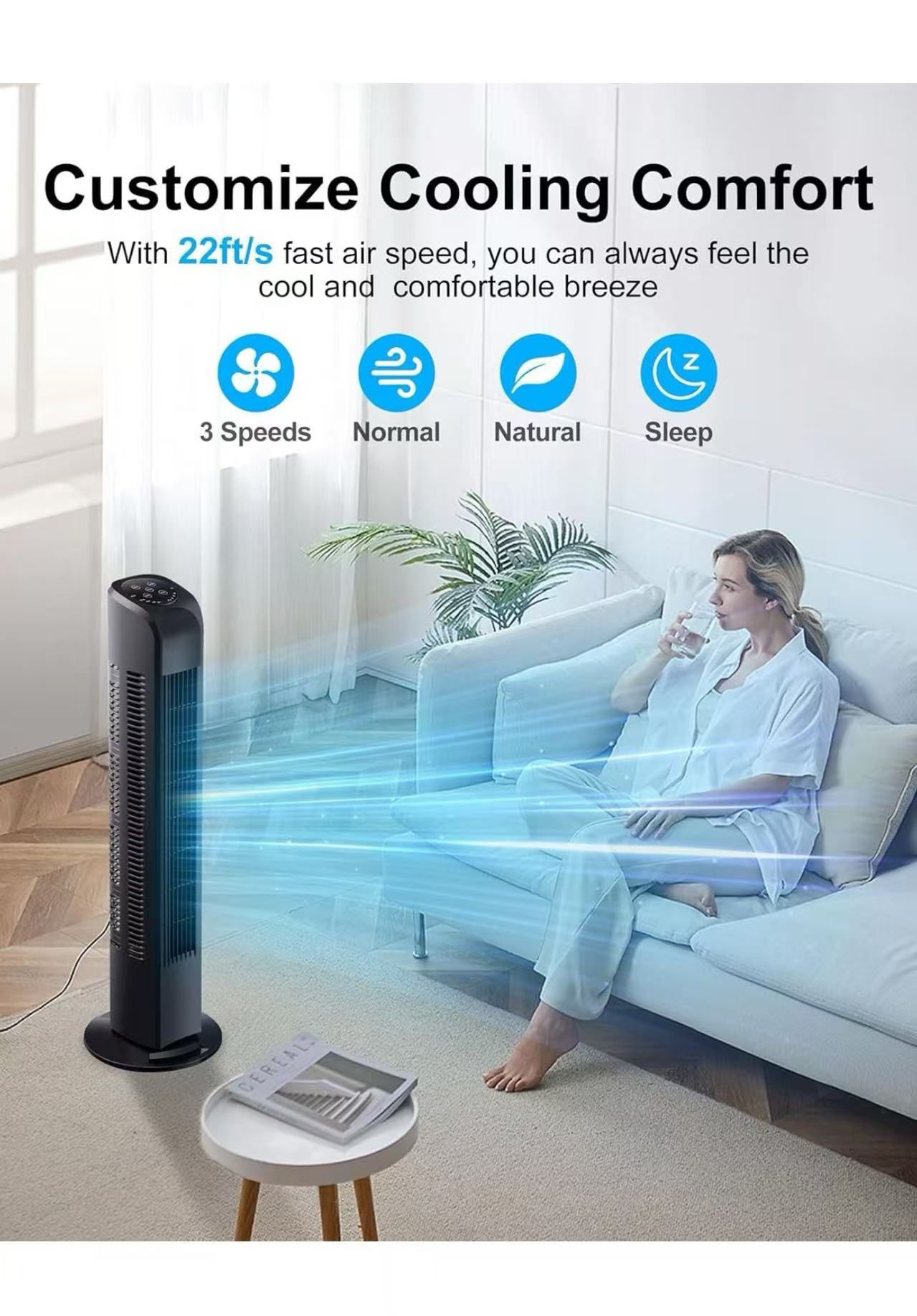 ❤️Tower Fan with Remote