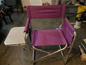 Chair with folding table