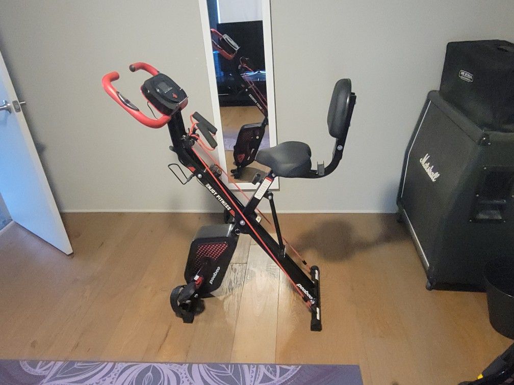 Exercise Bike With Resistance Bands