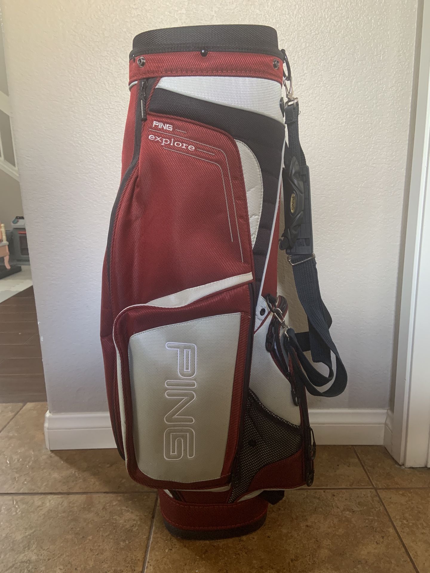 Red Ping Explore Golf Cart Bag