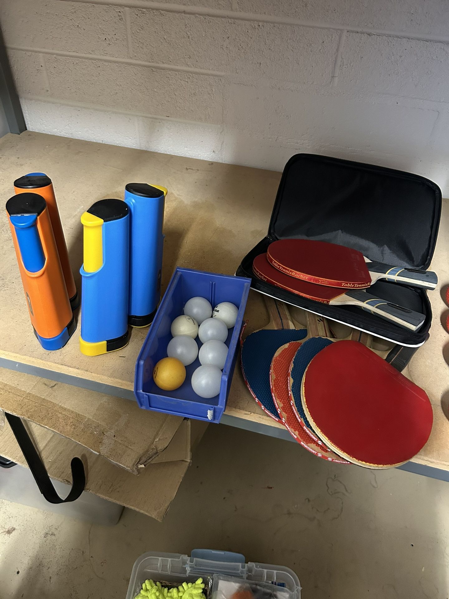 Ping Pong Table And Accessories 