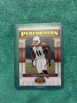 2007 Donruss Gridiron Gear - Performers Larry Fitzgerald #P- /500
