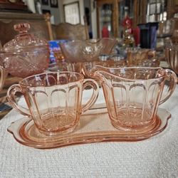 Pink Depression Glass 