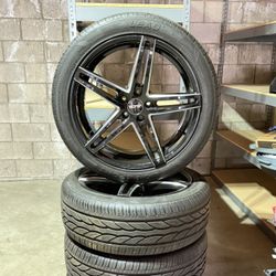 Set Of Wheels With Tires