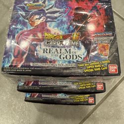 3  Box……Dragon Ball Super Card Game Realm of the Gods Booster Box Dragonball 