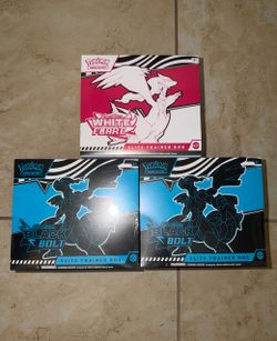 Pokemon Black Bolt & White Flare ETBs - Sealed
