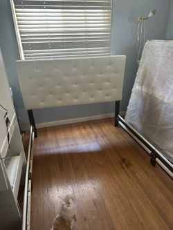 Full white headboard
