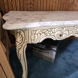 alian Marble matching coffee table, end tables, and table
