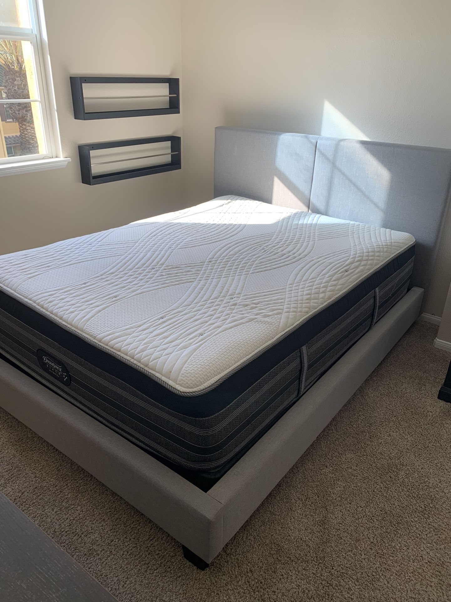 Queen Bed frame and Mattress 