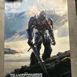 Transformers “The Last Knight” Large Bus Shelter Double-Sided Movie Poster