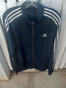 Adidas Full-Zip Track Jacket Navy Blue