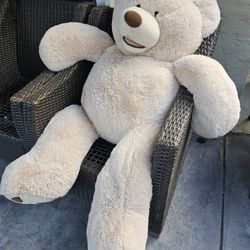 large, light-colored plush "Costco bear"