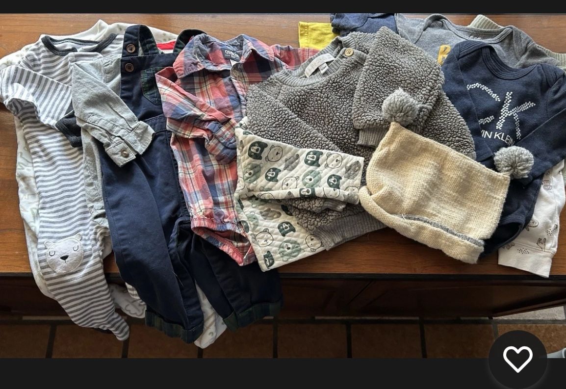 Baby Boy Clothes Bundle 6 Mos OSH KOSH • CARTERS • TOMMY BAHAMA • CALVIN KLEIN