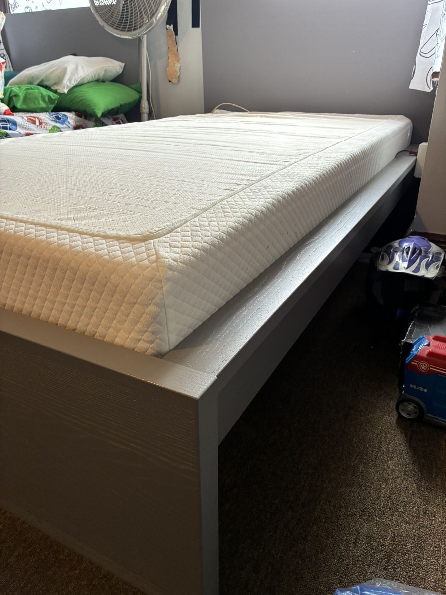 IKEA Twin Bed Frame And Mattress