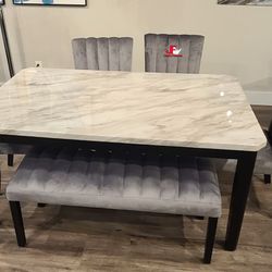 New Arrival! 6pc Dining Room Set 😍/ Take it home with only $39Down/ Hablamos Español Y Ofrecemos Financiamiento 🙋🏻‍♂️