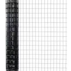 50ft x 4ft Black Steel Welded Wire Rolled Fencing 2in x 3in Mesh 