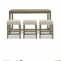 4piece Brown Work/Bar Set 