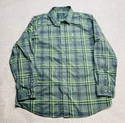Psycho Bunny Mens XL Flannel