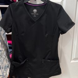 Healing Hands  Yoga Womens Scrub Top S