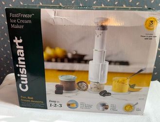 New, Cuisinart Ice Cream Maker, 5-in-1 Ice Cream, Milkshakes, Slushies, White