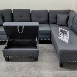 New Sectional Couc With Ottoman / Free delivery 