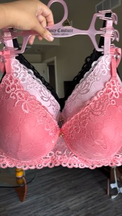 🍒JUICY COUTURE Sexy Lace Push-up Bras, 42D, 3 Pack, NWOT!!🍒